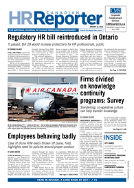 Jan. 16, 2012: The National Journal of Human Resource Management