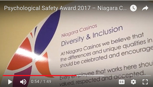 Niagara Casinos wins Psychological Safety Award 2017